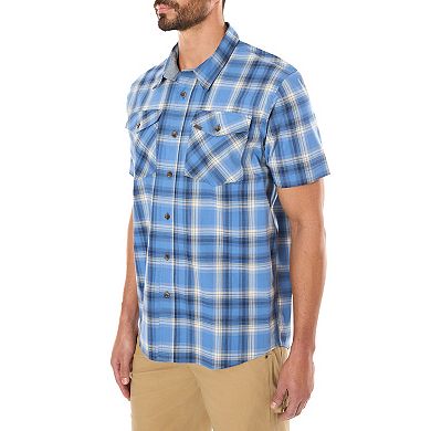 Men's Smith's Workwear Plaid Stretch Button-Down Shirt