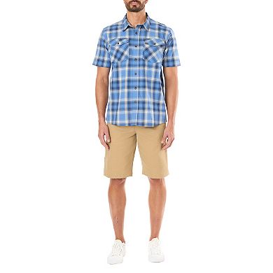 Men's Smith's Workwear Plaid Stretch Button-Down Shirt