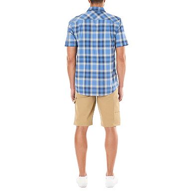 Men's Smith's Workwear Plaid Stretch Button-Down Shirt