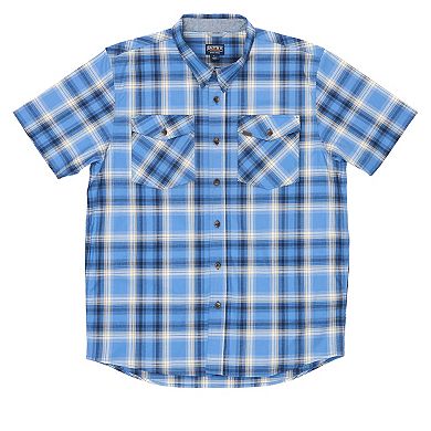 Men's Smith's Workwear Plaid Stretch Button-Down Shirt