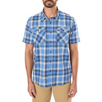 Men's Smith's Workwear Plaid Stretch Button-Down Shirt