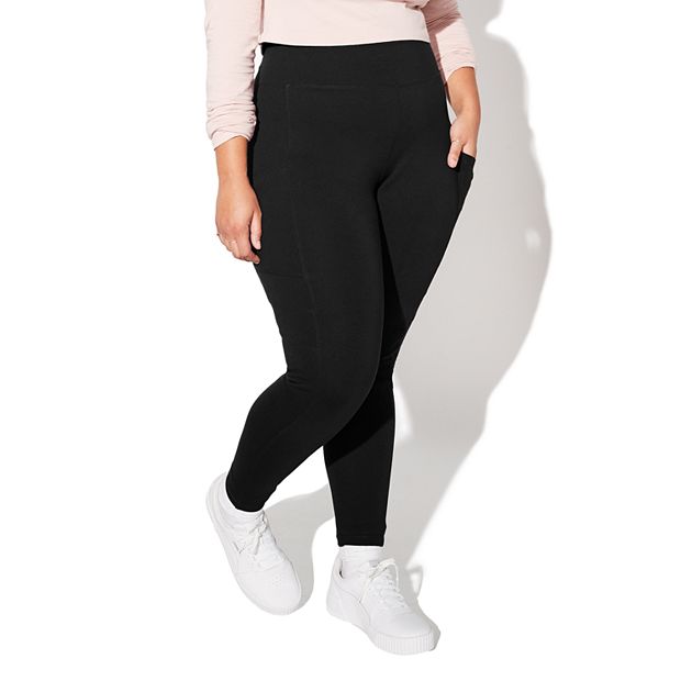 Juniors' Plus Size Vylette™ Side Pocket Ponte Leggings