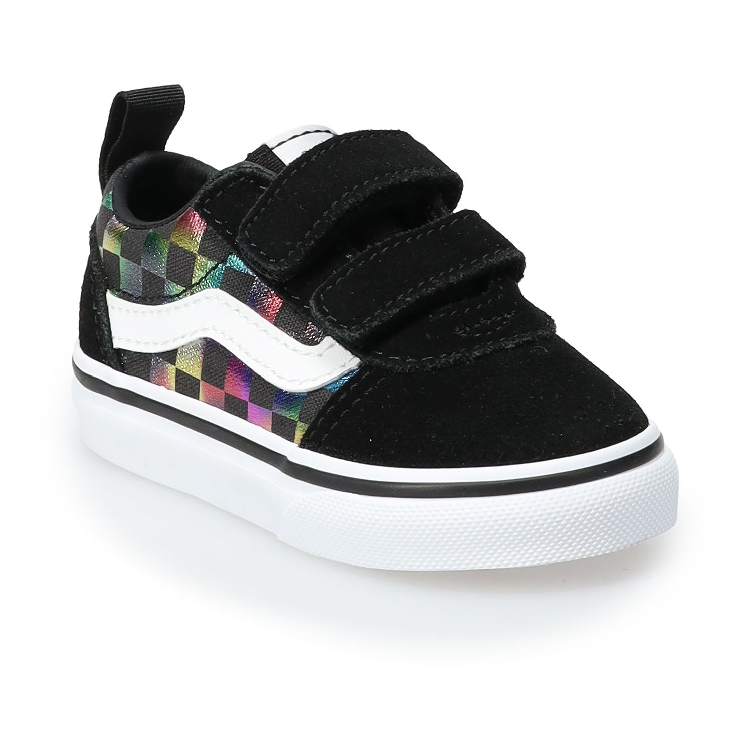 rainbow checkered vans toddler