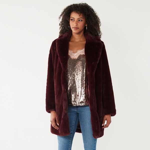 Kohls shop fur coat