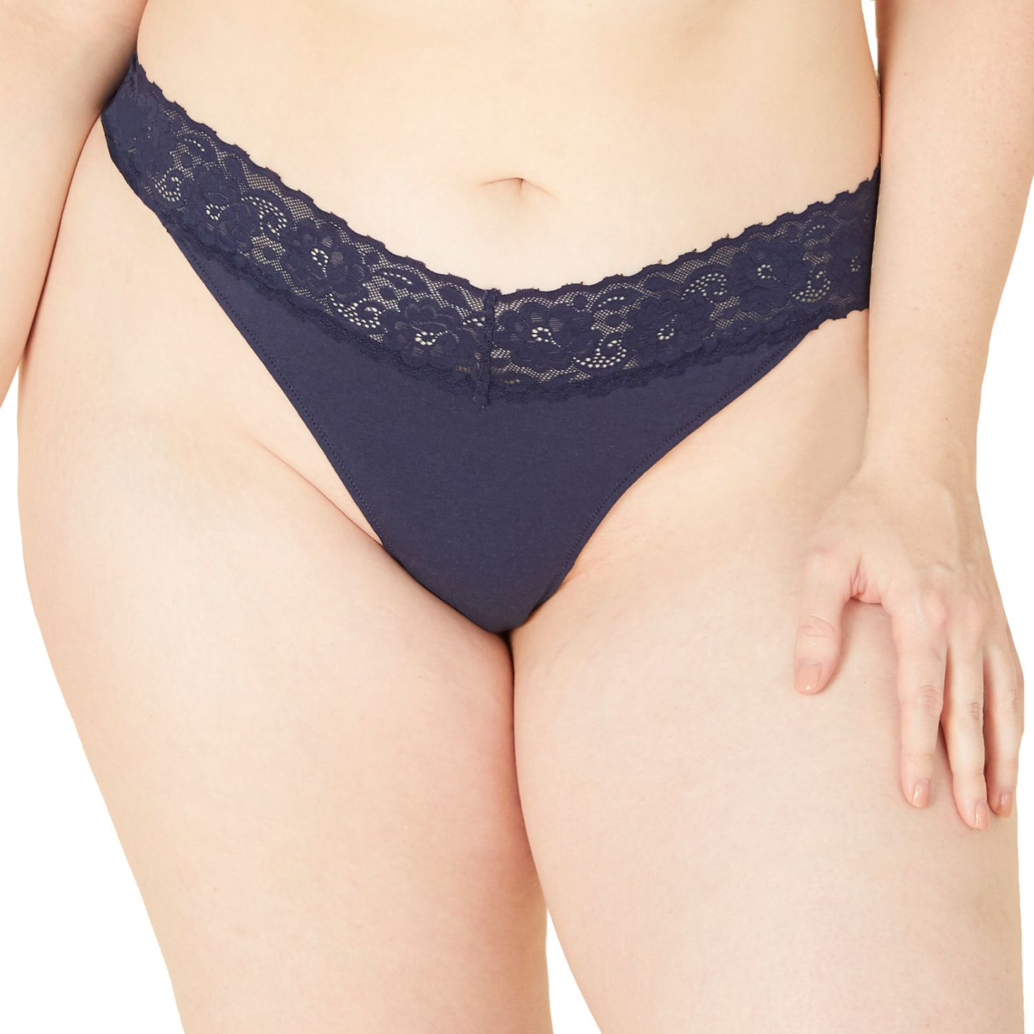 plus size lace thong panties