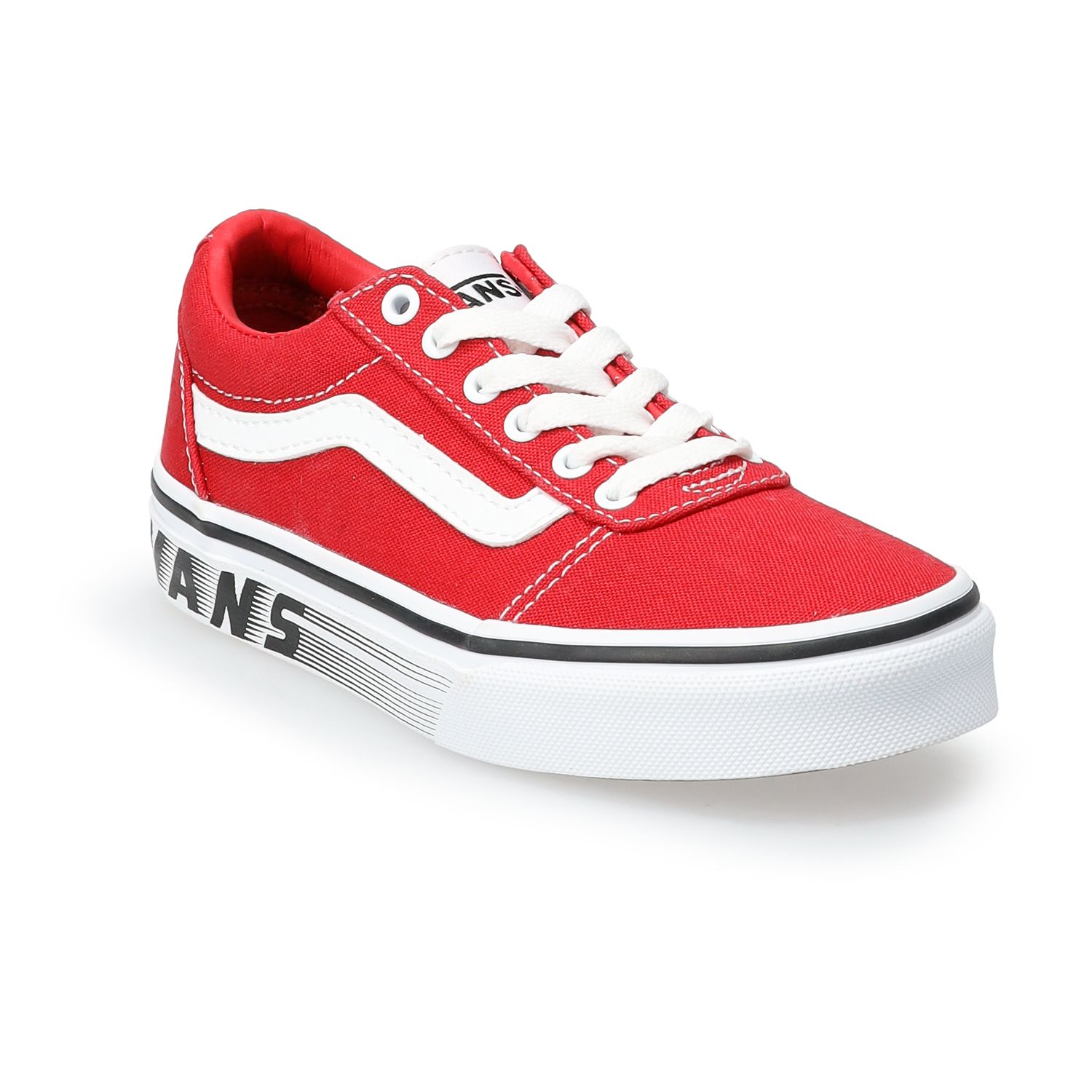 all red vans womens