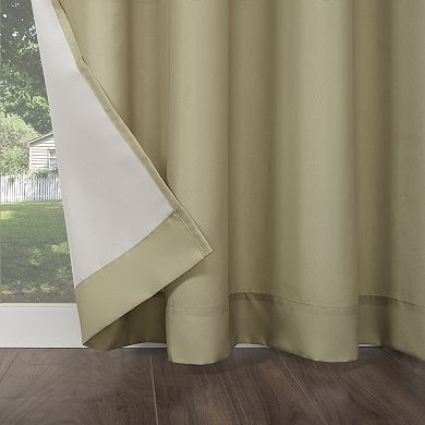 Sun Zero Sailor Indoor/Outdoor UV Protectant Room Darkening Grommet Window Curtain