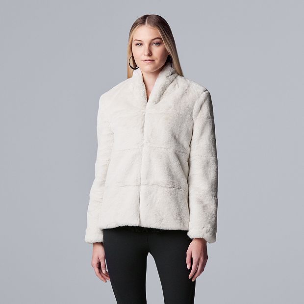 Women's Simply Vera Vera Wang Faux Fur Jacket