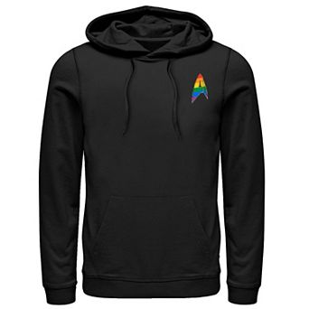 Men's Star Trek Discovery Rainbow Pride Badge Hoodie