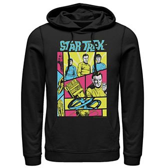 Men's Star Trek Original Series Neon Retro Comic Hoodie