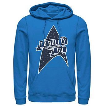 Men's Star Trek Original Series To Boldly Go Logo Ribbon Hoodie