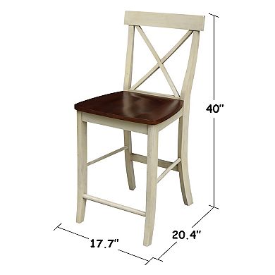 International Concepts X-Back Counter Stool