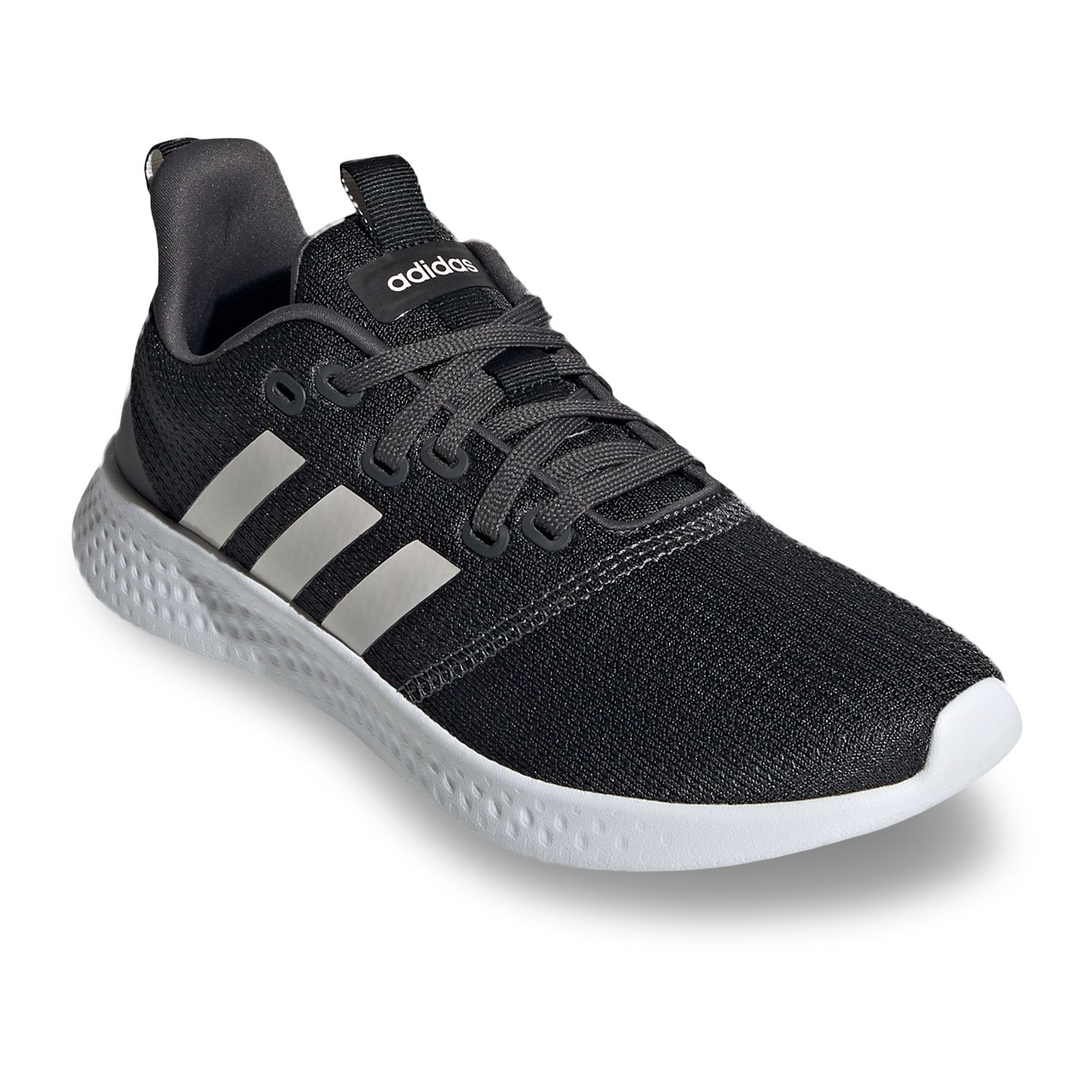 gray and black adidas shoes