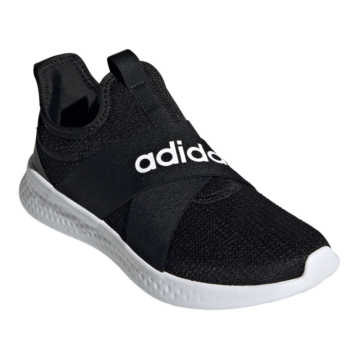 black adidas slip on sneakers