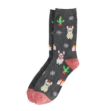 Women's Meowy Christmas Fuzzy Socks