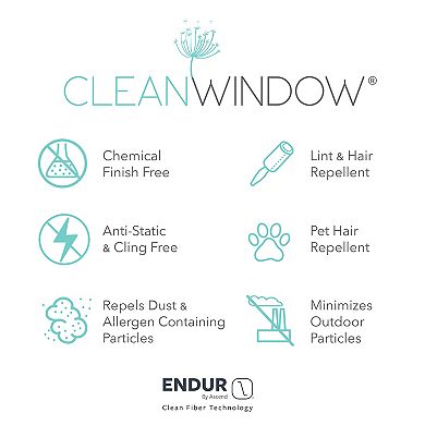 Clean Window Windowpane Plaid Anti-Dust Sheer Window Curtain Panel