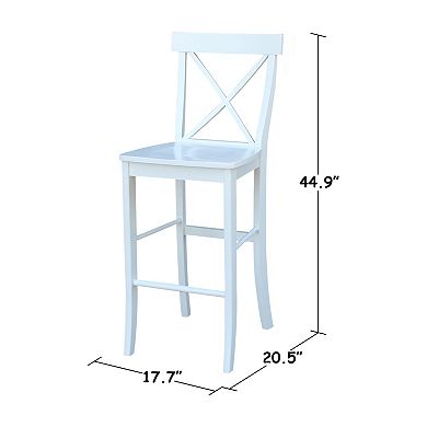 International Concepts X-Back Bar Stool