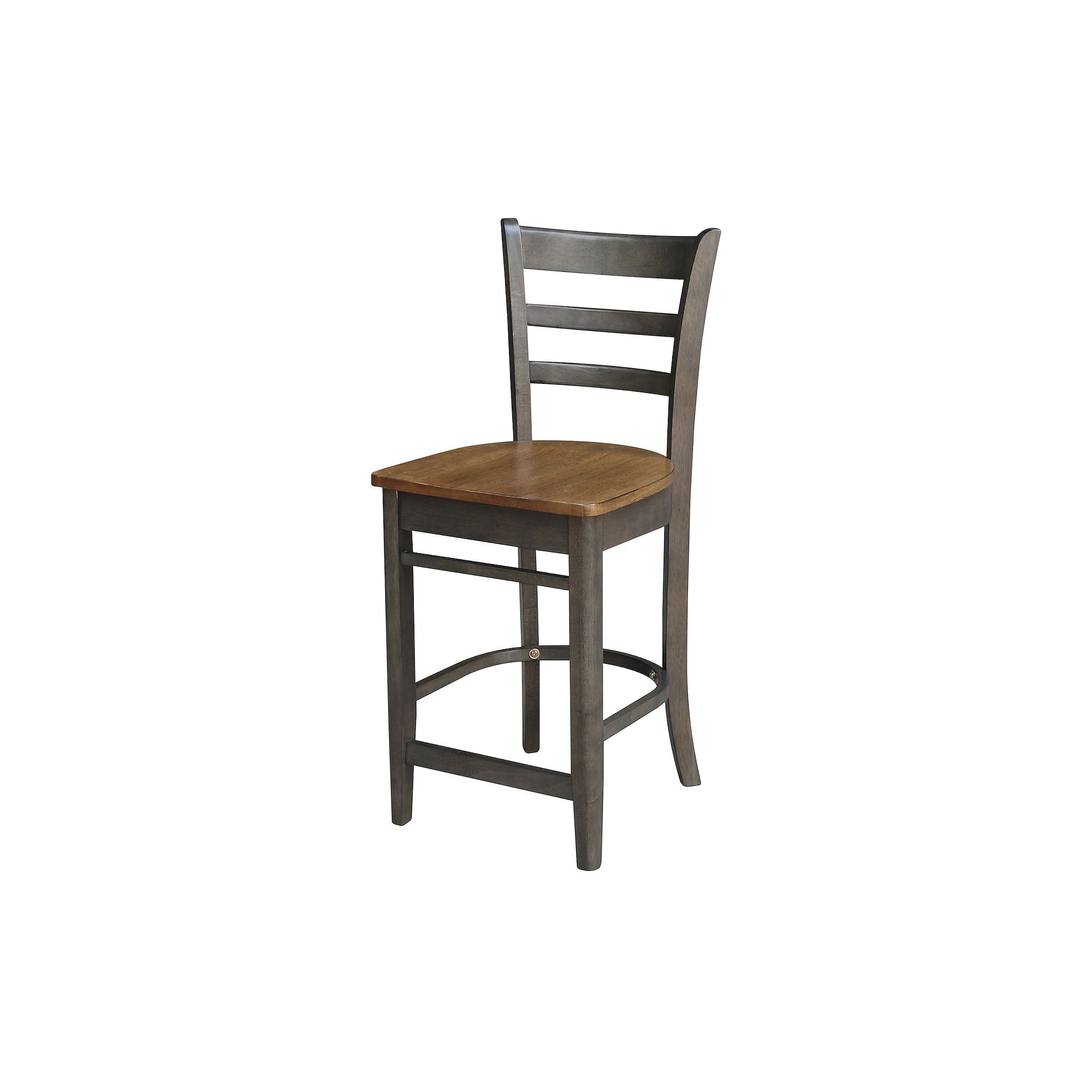International Concepts Emily Counter Stool, Hickory Washed Grey