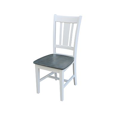 International Concepts Round Pedestal Table & San Remo Chair 3-piece Set