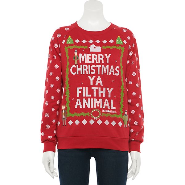 Merry christmas you filthy animal outlet sweatshirt