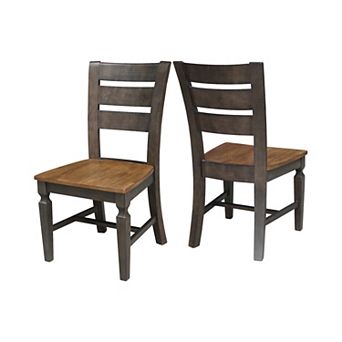 International Concepts Vista Ladderback Chair 2 pc Set