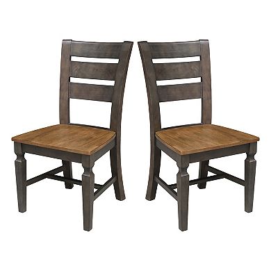 International Concepts Vista Ladderback Chair 2-piece Set