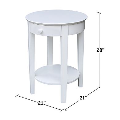 International Concepts Phillips Accent Table with Drawer