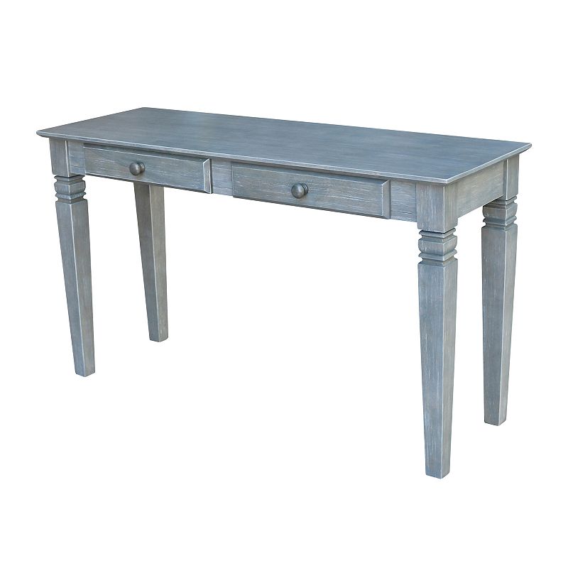 International Concepts Java Console Table with Drawers, Grey