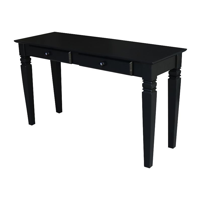 International Concepts Java Console Table with Drawers, Black