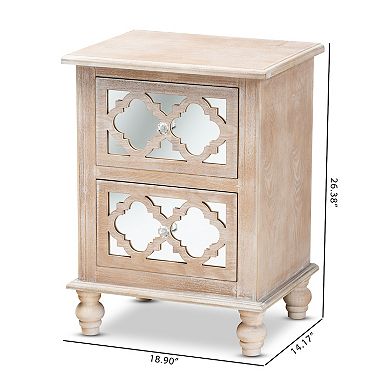 Baxton Studio Celia Nightstand Table