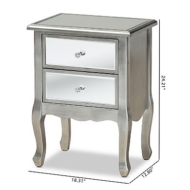 Baxton Studio Leonie Nightstand Table