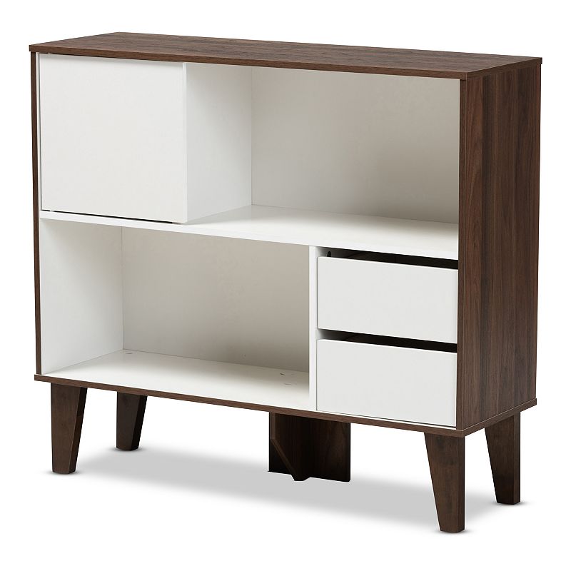 Baxton Studio Senja Bookcase, White