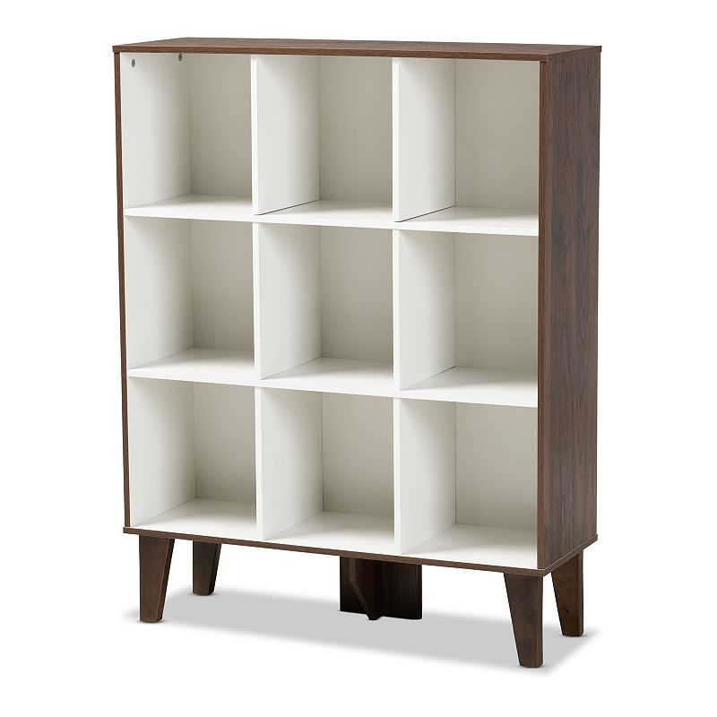 Baxton Studio Senja 9-Shelf Bookcase, White