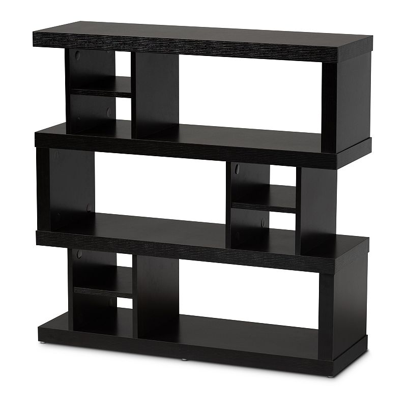 Baxton Studio Dora 9-Shelf Bookcase, Black