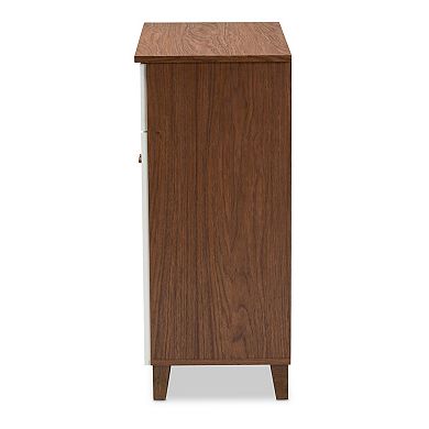 Baxton Studio Coolidge 1-Drawer Shoe Storage Cabinet