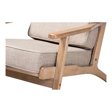 Baxton Studio Sigrid Arm Chair & Ottoman 2-piece Set