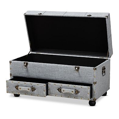 Baxton Studio Flynn Storage Ottoman