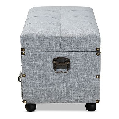 Baxton Studio Flynn Storage Ottoman