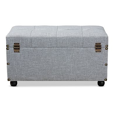 Baxton Studio Flynn Storage Ottoman