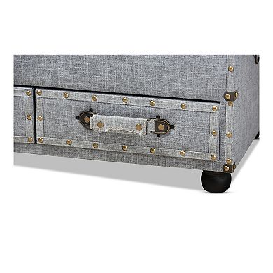 Baxton Studio Flynn Storage Ottoman