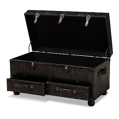 Baxton Studio Callum Storage Ottoman