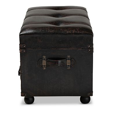 Baxton Studio Callum Storage Ottoman
