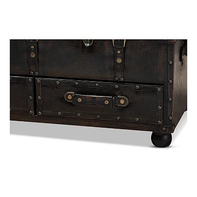 Baxton Studio Callum Storage Ottoman