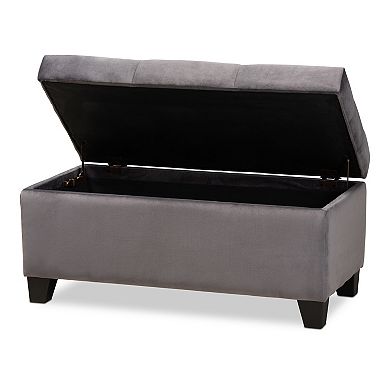 Baxton Studio Michaela Storage Ottoman