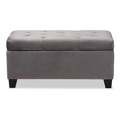 Baxton Studio Michaela Storage Ottoman