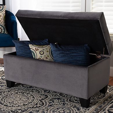 Baxton Studio Michaela Storage Ottoman