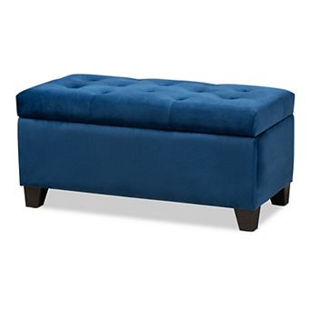Baxton Studio Michaela Storage Ottoman