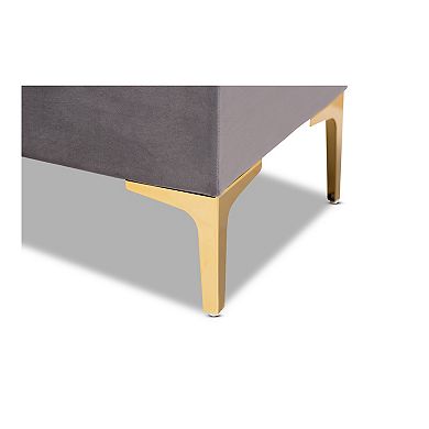 Baxton Studio Valere Storage Ottoman