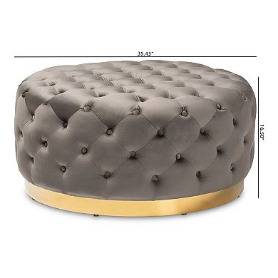 Baxton Studio Sasha Ottoman