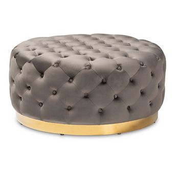Baxton Studio Sasha Ottoman